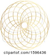 Golden Geometric Circle Doodle Roulette