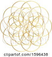 Golden Geometric Circle Doodle Roulette