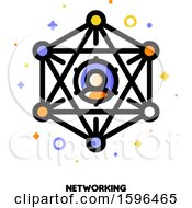 Clipart Of A Networking Icon Royalty Free Vector Illustration