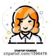 Poster, Art Print Of Female Startup Founder Icon