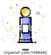 Clipart Of A First Place Prize Icon Royalty Free Vector Illustration