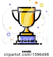 Clipart Of A Trophy Award Icon Royalty Free Vector Illustration