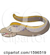 Clipart Of A Spotted Eel Royalty Free Vector Illustration