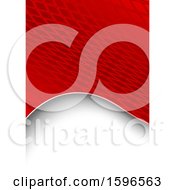 Poster, Art Print Of Gray And Red Mesh Background