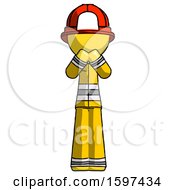 Yellow Firefighter Fireman Man Laugh Giggle Or Gasp Pose
