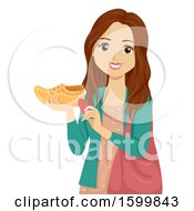 Poster, Art Print Of Teen Girl Holding A Clog Shoe Netherlands Souvenir
