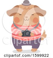 Poster, Art Print Of Happy Dog Holding A Camera