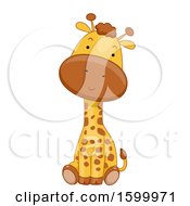 Poster, Art Print Of Cute Sitting Giraffe
