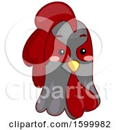 Clipart Of A Rooster Face Royalty Free Vector Illustration