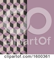 Poster, Art Print Of Purple Isometric Geometric Background