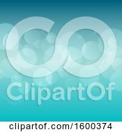 Clipart Of A Teal Background With Flares Royalty Free Vector Illustration
