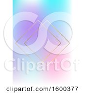 Poster, Art Print Of Gradient Background With Gold Diamonds