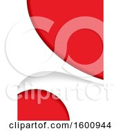 Clipart Of A Red And White Background Royalty Free Vector Illustration