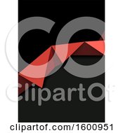 Clipart Of A Red And Black Background Royalty Free Vector Illustration