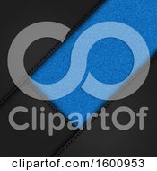 Poster, Art Print Of 3d Black Leather And Blue Denim Background