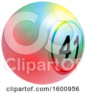 Poster, Art Print Of 3d Colorful Bingo Or Lottery Ball