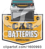Poster, Art Print Of Car Battery Over A Frame