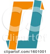 Clipart Of A Capital Letter O Or Number Zero Design Royalty Free Vector Illustration
