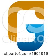 Clipart Of A Capital Letter G Design Royalty Free Vector Illustration by Vector Tradition SM