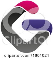 Clipart Of A Capital Letter G Design Royalty Free Vector Illustration