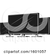 Poster, Art Print Of Black And White Computer Monitors