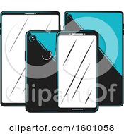 Poster, Art Print Of Smart Phones And Tablets