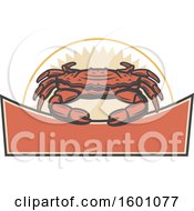 Clipart Of A Crab Design Royalty Free Vector Illustration by Vector Tradition SM