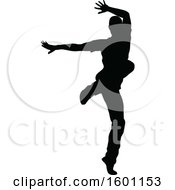 Silhouetted Male Dancer