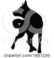 Poster, Art Print Of Silhouetted German Shepherd Dog