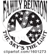 Poster, Art Print Of Black And White Family Reunion The Skys The Limit Stars Design