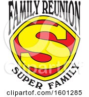 Poster, Art Print Of Red Yellow And Black Family Reunion Super Family S Shield Design