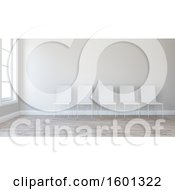 Clipart Of A 3d Lobby Room Interior Royalty Free Illustration