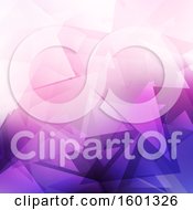 Clipart Of A Purple Geometric Background Royalty Free Vector Illustration