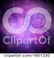 Poster, Art Print Of Purple Geometric And Bokeh Flare Background