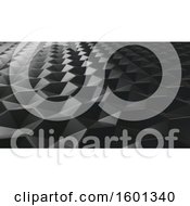 Clipart Of A 3d Metal Hexagonal Background Royalty Free Illustration