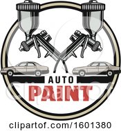 Poster, Art Print Of Black And White Auto Paint Design