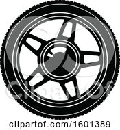 Poster, Art Print Of Black And White Tire
