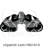 Clipart Of Black And White Binoculars Royalty Free Vector Illustration by Vector Tradition SM