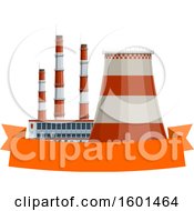 Poster, Art Print Of Thermal Power Station And Banner