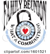 Poster, Art Print Of Family Reunion What A Combination Cross And Heart Lock Design