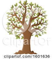 Poster, Art Print Of Tree With Green Spring Leaves
