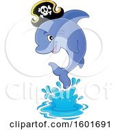 Poster, Art Print Of Jumping Pirate Dolphin