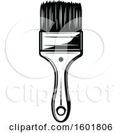 Clipart Of A Black And White Paintbrush Royalty Free Vector Illustration by Vector Tradition SM