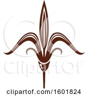 Clipart Of A Brown Plant Royalty Free Vector Illustration