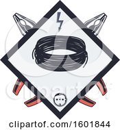 Clipart Of A Diamond Frame With Electricl Wires A Socket Bolt And Pliers Royalty Free Vector Illustration