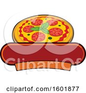 Poster, Art Print Of Pizza Design With Banners