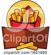 Poster, Art Print Of Carton Of French Fries With A Banner