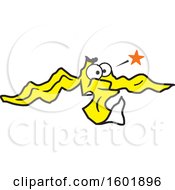 Clipart Of A Dazed Banana Peel Royalty Free Vector Illustration