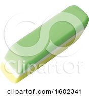 Clipart Of A 3d Eraser Royalty Free Vector Illustration by dero