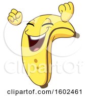 Poster, Art Print Of Cartoon Victorious Banana Character Mascot